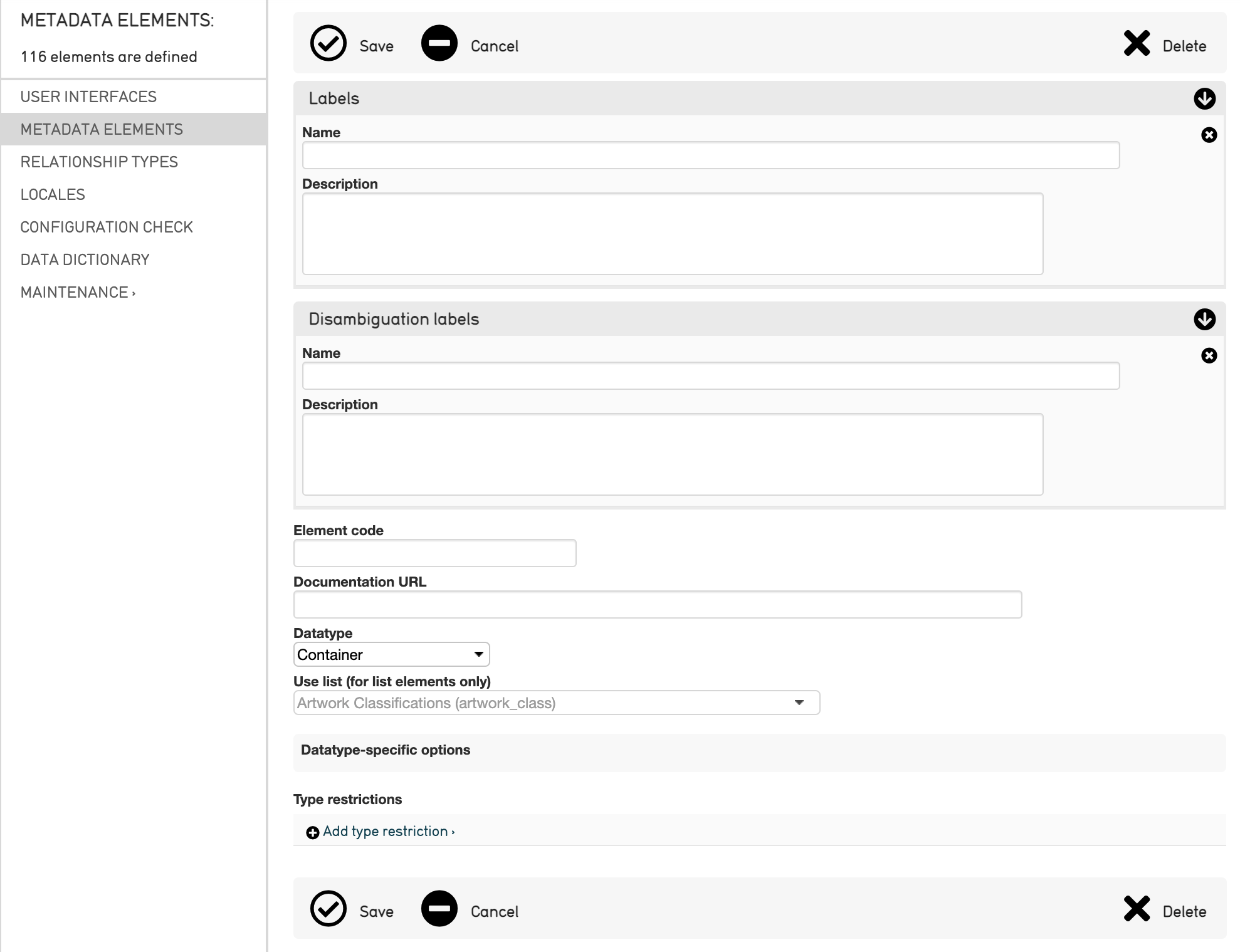 Creating Metadata